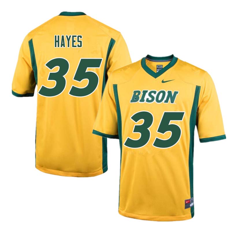 Men #35 Josh Hayes North Dakota State Bison College Football Jerseys Sale-Yellow